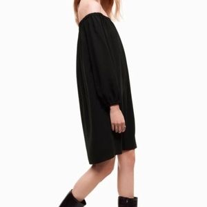 Aritzia Wilfred Duree Off the Shoulder Long Sleeve Dress US L- brand new w/ tags